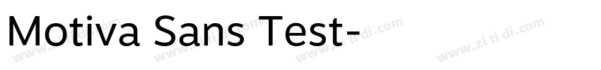 Motiva Sans Test字体转换 Motiva Sans Test字体转换